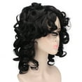thumbnail image 4 of High Temperature Synthetic Hair, Short Style  Stability Exquisite Black Curly  Adjustable Size  For Cosplay Party, 4 of 8