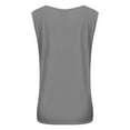thumbnail image 5 of WREESH Womens Tank Tops Solid Color Camisole Sleeveless T-Shirt Loose Tank Top Gray, 5 of 5