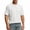 White tops for men #1, variant on Men Heavyweight Short Sleeve Crew Neck Tees Solid Tone Relaxed Fit Durable Jersey Material For Daily Layering Outdoor Casual And Home Lounging Tops Black,L