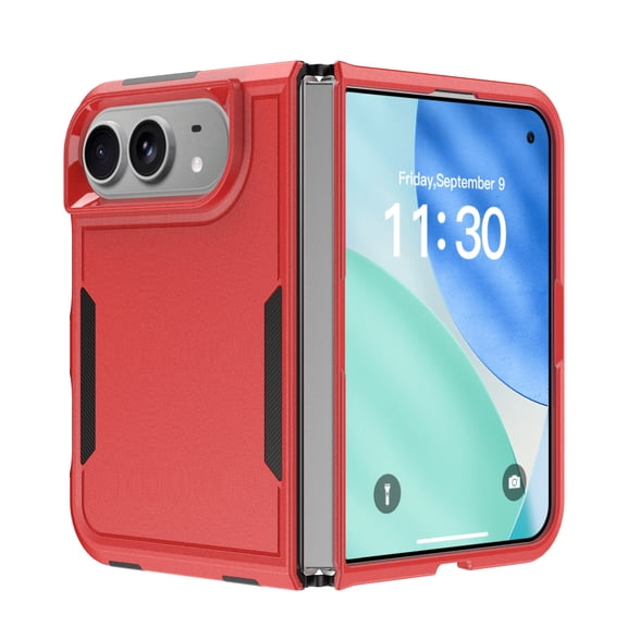 Mynvo Case for Apple iPhone Duo, Slim Lightweight Shock Absorbent Shockproof Full Protective PC Back Cover Phone Case for Women Men, Red