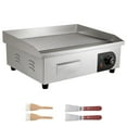 thumbnail image 1 of KFFKFF Commercial Electric Griddle, 21 x 11.8 inch, 1750W, 122-570°F Adjustable Temp Control, Stainless Steel Countertop Flat Top Grill with 2 Spatulas, 2 Brushes and 4 Foot Pads, 1 of 1
