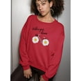 thumbnail image 2 of Follow Your Dreams Daisies  Sweatshirt Women -Image by Shutterstock, Female Small, 2 of 4