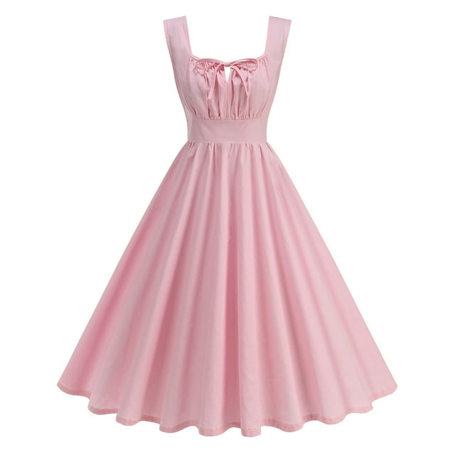 Staron Robe Vintage pour Femmes Robes Sans Manches Robe de Cocktail Robe de Soirée Vintage des Années 1950 Robes de Bal de Fin d'Année