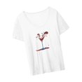 thumbnail image 1 of Camiseta de verano para mujer, camisetas para mujer, trajes con estampado gráfico, ropa con cuello redondo, camisetas de manga corta, Camiseta básica S, 1 of 10
