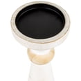 thumbnail image 4 of Northlight Wooden Pedestal Pillar Candle Holder - 12" - Brushed Antique White, 4 of 5