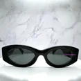 thumbnail image 2 of New MIU MIU Sunglasses Black Gold Metal Logo AUTHENTIC Italy 54mm, 2 of 6