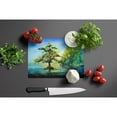 thumbnail image 3 of Cypress Tree in the Bayou Blue Glass Cutting Board 12 in x 15 in, 3 of 5