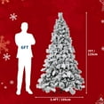 thumbnail image 4 of CazToi 7ft Artificial Christmas Tree Snow Flocked Design for Home Office Holiday Decor, 4 of 7