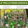 thumbnail image 4 of Outsunny Raised Garden Bed with Trellis Wood Garden Planter Box Brown, 4 of 9