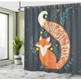 thumbnail image 5 of Ambesonne Saying Shower Curtain, Cartoon Fox Funny Animal, 69"Wx84"L, Multicolor, 5 of 5