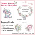 thumbnail image 3 of Unicorn Bracelet for Girls Age 3-12 Birthday Anniversary Christmas Gift for Daughter Granddaughter Niece Kids Jewelry Present, 3 of 6