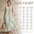 thumbnail image 7 of Xixirimido Toile de Jouy Green Print Women Maxi Dresses Casual Summer Dresses Tank Long Flowy Sleeveless Sundresses with Pockets Beach Vacation Outfits, Parrot Butterfly Leopard, XX-Large, 7 of 7