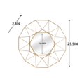 thumbnail image 5 of Artisasset Radial Triangle Round Iron Wall Decorative Golden, 5 of 9