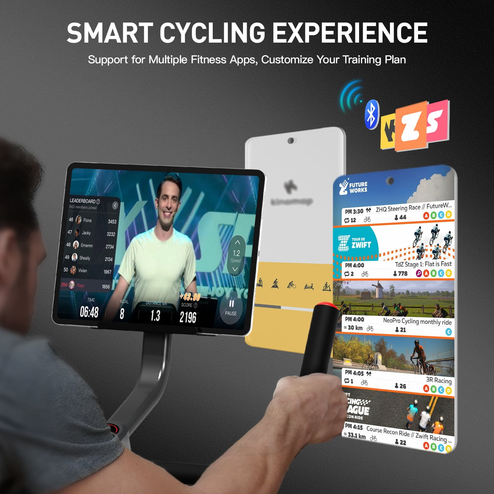 HARISON Magnetic Exercise Bike for Home, Stationary Bike with Tablet Holder, 350 LBS Capacity, Bluetooth APP