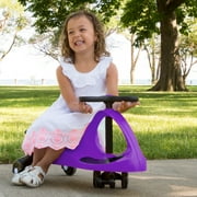 Lil’ Rider Wiggle Car for Ages 3 and Up - Twist, Wiggle, and Go (Purple)