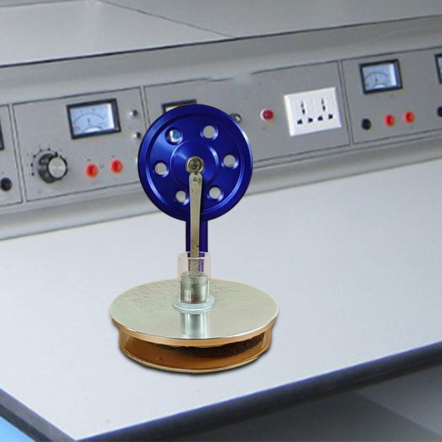 BELOVING Low Temperature Engine Model Classroom Engine Motor Generator Model Dark Blue