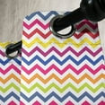 thumbnail image 3 of Ambesonne Colorful Grommet Curtain, Rainbow Chevron Fun, 50" x 84", Multicolor, 3 of 6