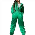 thumbnail image 1 of Conjunto de Mono de para Mujer, Sudadera con Capucha y Cintura Alta Verde L, 1 of 7