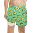 thumbnail image 3 of Hienoo Boys Swimwear Swim Trunks with Compression Liner Quick-Dry Swim Shorts, Sizes 5-14, 3 of 3