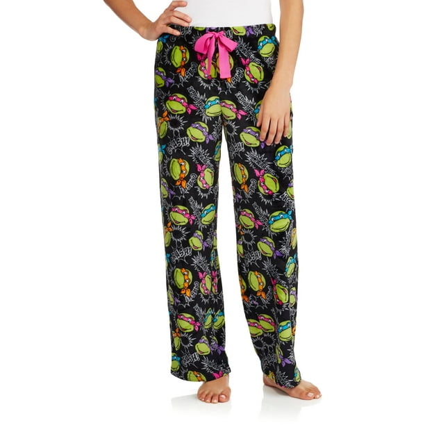 Teenage Munant Ninja Turtles Women's Pajama Super Minky Plush Fleece ...