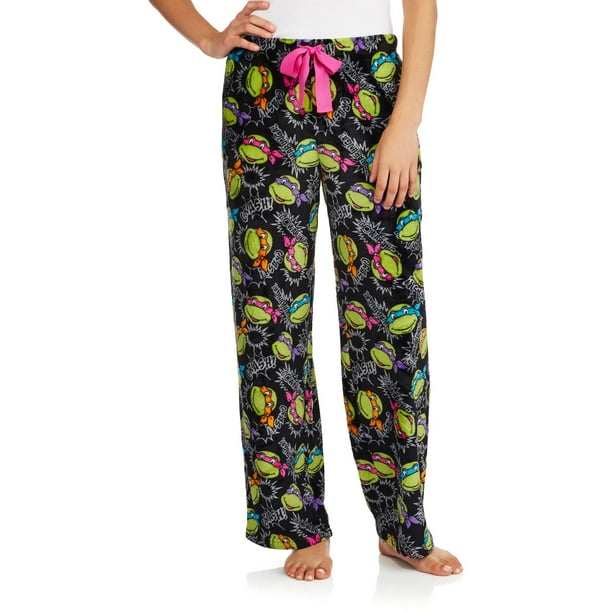 Teenage Munant Ninja Turtles Women's Pajama Super Minky Plush Fleece Sleep Pant (Sizes S-3XL 