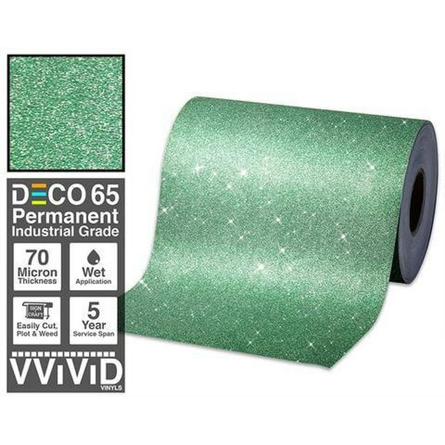 Contact Paper Craft Vinyl Green Glitter Permanant Craft Film For