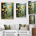 thumbnail image 4 of Designart "Yellow Buttercup Flower Beauty III" Floral Framed Wall Art - Traditional Yellow Buttercups Entryway Framed Wall Art, 4 of 6