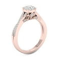 thumbnail image 2 of 1/2 Carat T.W. Diamond 10kt Rose Gold Criss Cross Engagement Ring, 2 of 4