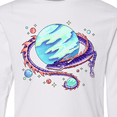 thumbnail image 4 of Inktastic Space Dragon and Planet Long Sleeve Youth T-Shirt, 4 of 5