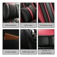 thumbnail image 5 of Tuqiang Car Seat Covers Full Set for Mercedes-Benz for B260 2009-Present Airbag Compatible Leather Waterproof Front Rear Cushion Protector Black, 5 of 8