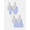 Blue Gem Heather/White/Grey Heather, variant on Women's Cotton Tank Bralette, 5-Pack, Sizes XS-4XL