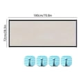 thumbnail image 3 of Pet Gate No Drilling Mesh Fence with Strong Adhesive Hooks Isolation Net for Staircase Entrance Dog and Cat Safety Barrier Black Indoor Household Use, 3 of 7