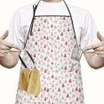 thumbnail image 2 of Red Christmas Tree Pattern Apron-Garden Aprons for Women with Pockets-Cotton Linen Waterproof Kitchen Cooking Gardening Aprons Adjustable for Kitchen,Cooking,BBQ and Salon 33"x27", 2 of 7