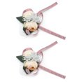 thumbnail image 3 of 2 uds flor de muñeca Artificial innovador ramillete de muñeca para dama de honor decoración de boda amarillo, 3 of 14