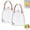 Transparent 2pcs, variant on Qiyester Beverage Dispenser Glass Large Water Drink Dispensers with Lid and Spigot 5L for Parties,Bars,Restaurants,Refrigerator