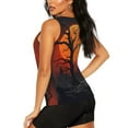 thumbnail image 2 of Goofa Yellow Castle Sunset Tree Printed Womens Workout Tops for Women Sleeveless Yoga Shirts Athletic Running Tank Tops Sleeveless Gym Clothes Workout Apparel-Medium, 2 of 9