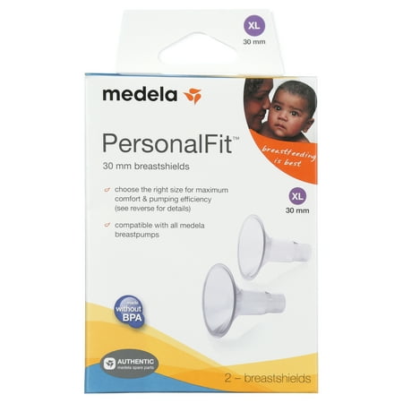UPC: 0020451870755 | Medela PersonalFit Breast Shields 30mm Clear 87075 Set of 2