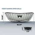 thumbnail image 3 of Front Bumper Upper Grille W/O Camera Chrome Grill Fit For 2021-2023 Cadillac XT4, 3 of 10