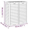 thumbnail image 4 of vidaXL Outdoor Garbage Bin Light Brown 78x41x86 cm Polypropylene, 4 of 5