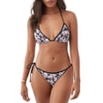 thumbnail image 1 of Fotbe Lilies Flowers Traje de Baño para Mujer de Dos Piezas – Bikini Sexy de Tirantes Tipo Halter con Diseño Triangular, 1 of 6