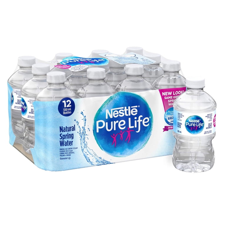 Pure Life Spring Water, 12x330ml, Imported from Canada - Walmart.com