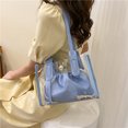 thumbnail image 3 of Sywqhk Bolso De Pvc Transparente + Bolsos De Mano De Caramelo De Pu Bolsos De Compras De Hombro Para Mujer (Azul) Sywqhk Para estrenar, 3 of 9