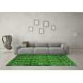 thumbnail image 3 of Ahgly Company Indoor Round Abstract Green Modern Area Rugs, 3' Round, 3 of 4
