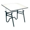 Alvin Table Black Base White 31" x 42"
