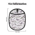 thumbnail image 3 of Pofeuu Lavender And Butterfly Print Silicone Pot Mat Mitten With Hanging Loop Heat Resistant Oven Mitts Non-Slip Bbq Baking Smoking Potholders, 3 of 7