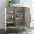 thumbnail image 4 of Steve Silver Larkin Armoire à Vin Base en Faux Marbre et Métal Doré, 4 of 5