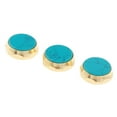 thumbnail image 3 of 3 Pcs Alloy Trumpet Finger Buttons Brass Instrument Accessory, 1.5x1.5cm, five colors Optional Blue, 3 of 7
