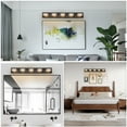 thumbnail image 3 of Miniyam 5-Light LED Vanity Light, Black, Dimmable & Color Adjustable, 3 of 7