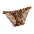 thumbnail image 6 of Pounoo New Mens Bikini Underwear Men's Low Waist Leopard Print Breathable Briefs Breathable Underpants Skin-Friendly Underwear Mens Briefs Men's New Arrivals Underpants Yellow, 6 of 6