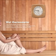 YLSHRF Sauna Room Accessories,Sauna Room Thermometer,2-In-1 Indoor Wood Thermo-Hygrometer Thermometer Hygrometer Steam Room Sauna Room Accessories